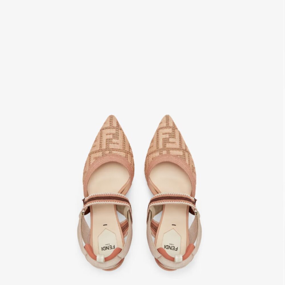 Fendi Colibri Pointed Toe Slingback Pump (Women) - 41 - Picture 4 of 13
